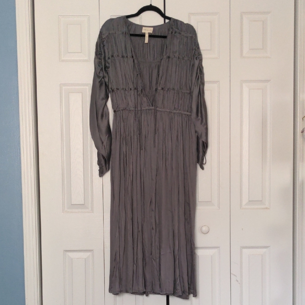 Gray Long Sleeve Dress